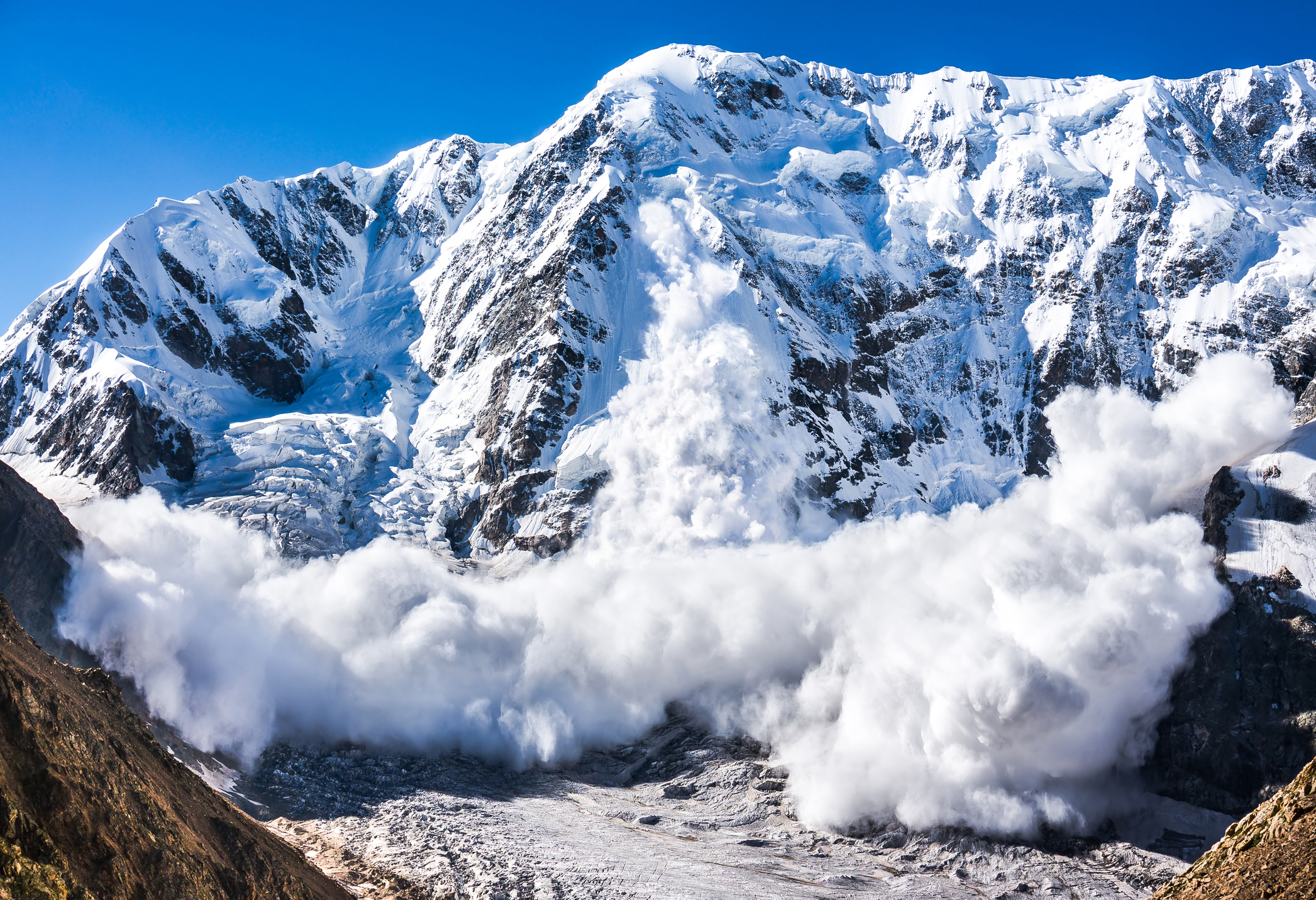 Avalanche release in steep alpine terrain